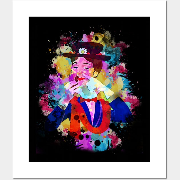 Mary Poppers - Watercolor Illustration Wall Art by Punyaomyule